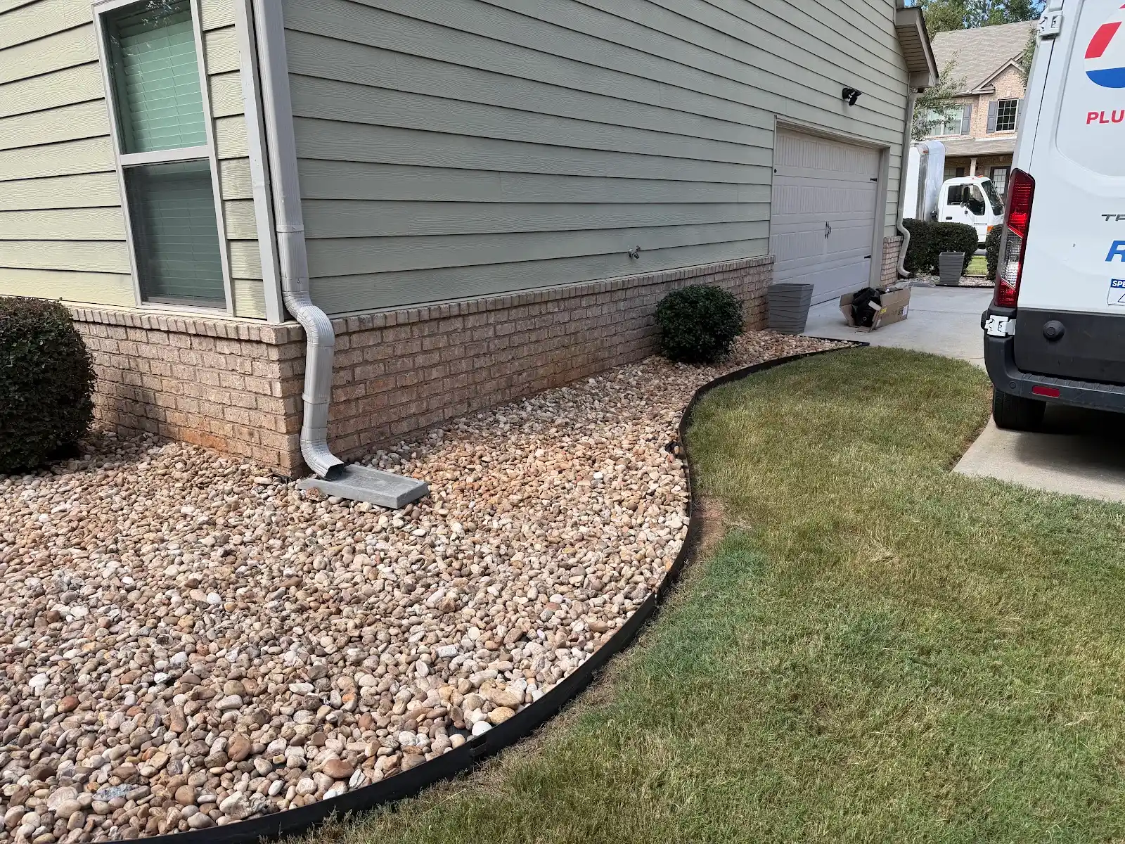 Yard after seasonal clean up by E&S